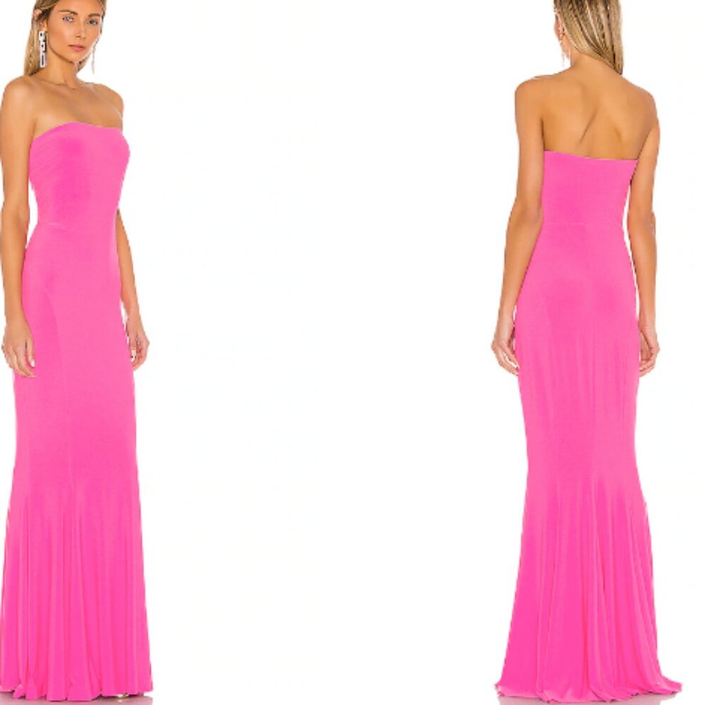Norma Kamali x REVOLVE Strapless Fishtail Gown